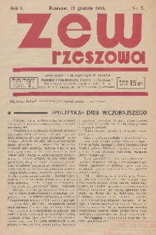 Zew Rzeszowa. R.1, 1934, nr 5