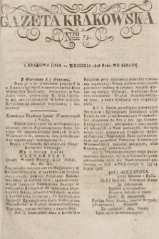 Gazeta Krakowska. 1816, nr 73