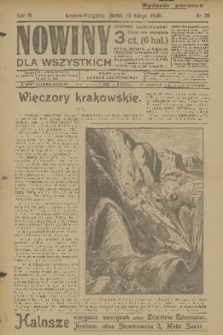 Nowiny dla Wszystkich : dziennik ilustrowany. R.3, 1905, nr 36