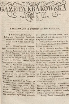 Gazeta Krakowska. 1816, nr 75