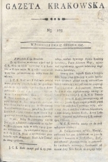 Gazeta Krakowska. 1807 , nr 103