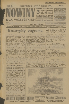 Nowiny dla Wszystkich : dziennik ilustrowany. R.3, 1905, nr 144