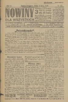 Nowiny dla Wszystkich : dziennik ilustrowany. R.3, 1905, nr 175