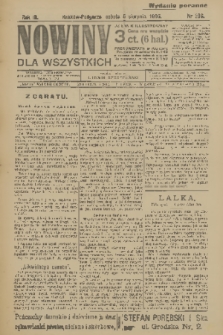 Nowiny dla Wszystkich : dziennik ilustrowany. R.3, 1905, nr 206