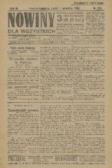 Nowiny dla Wszystkich : dziennik ilustrowany. R.3, 1905, nr 233