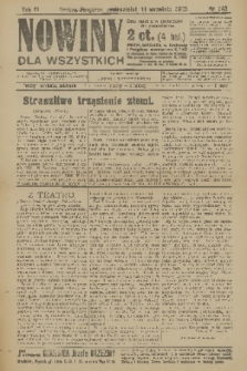 Nowiny dla Wszystkich : dziennik ilustrowany. R.3, 1905, nr 243