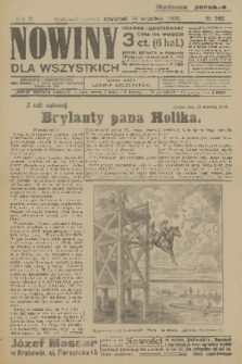 Nowiny dla Wszystkich : dziennik ilustrowany. R.3, 1905, nr 246