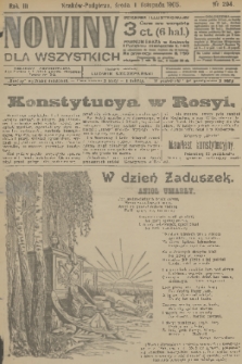 Nowiny dla Wszystkich : dziennik ilustrowany. R.3, 1905, nr 294