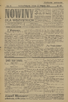 Nowiny dla Wszystkich : dziennik ilustrowany. R.3, 1905, nr 318