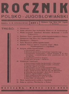 Rocznik Polsko-Jugosłowiański. 1932