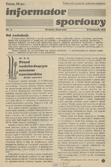 Informator Sportowy. 1934, nr 1