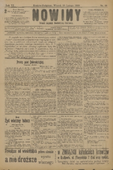 Nowiny : dziennik niezawisły demokratyczny illustrowany. R.6, 1908, nr 40