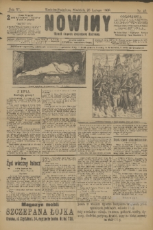 Nowiny : dziennik niezawisły demokratyczny illustrowany. R.6, 1908, nr 45