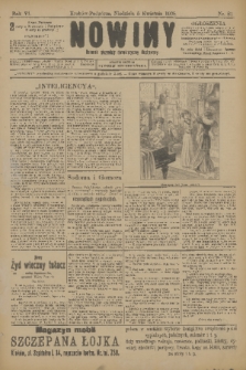 Nowiny : dziennik niezawisły demokratyczny illustrowany. R.6, 1908, nr 81