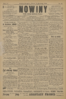 Nowiny : dziennik niezawisły demokratyczny illustrowany. R.6, 1908, nr 91