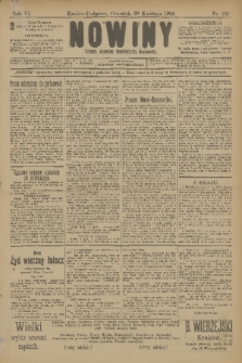 Nowiny : dziennik niezawisły demokratyczny illustrowany. R.6, 1908, nr 101