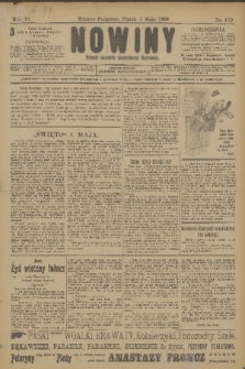 Nowiny : dziennik niezawisły demokratyczny illustrowany. R.6, 1908, nr 102