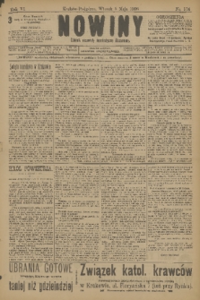 Nowiny : dziennik niezawisły demokratyczny illustrowany. R.6, 1908, nr 104