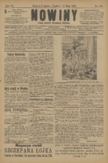 Nowiny : dziennik niezawisły demokratyczny illustrowany. R.6, 1908, nr 108