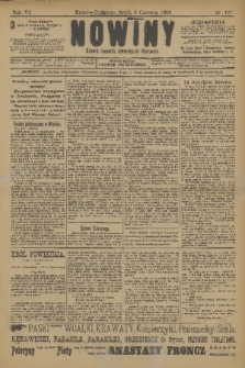 Nowiny : dziennik niezawisły demokratyczny illustrowany. R.6, 1908, nr 127