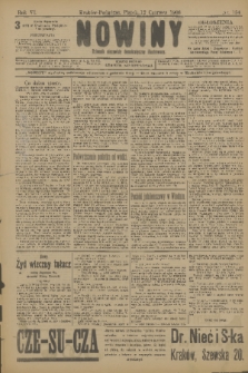 Nowiny : dziennik niezawisły demokratyczny illustrowany. R.6, 1908, nr 134