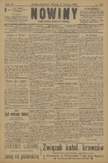 Nowiny : dziennik niezawisły demokratyczny illustrowany. R.6, 1908, nr 142