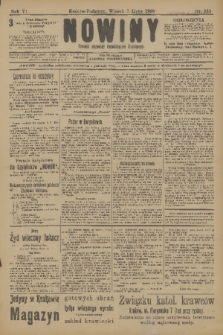 Nowiny : dziennik niezawisły demokratyczny illustrowany. R.6, 1908, nr 153