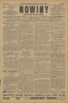Nowiny : dziennik niezawisły demokratyczny illustrowany. R.6, 1908, nr 163