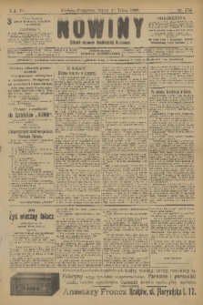 Nowiny : dziennik niezawisły demokratyczny illustrowany. R.6, 1908, nr 174