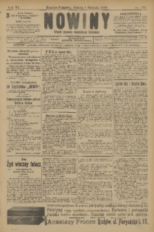 Nowiny : dziennik niezawisły demokratyczny illustrowany. R.6, 1908, nr 175