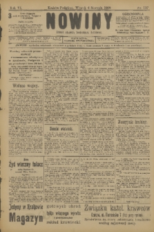 Nowiny : dziennik niezawisły demokratyczny illustrowany. R.6, 1908, nr 177