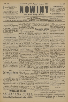 Nowiny : dziennik niezawisły demokratyczny illustrowany. R.6, 1908, nr 180