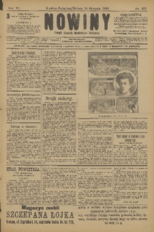 Nowiny : dziennik niezawisły demokratyczny illustrowany. R.6, 1908, nr 187