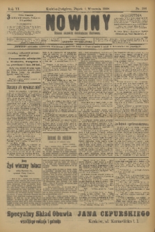 Nowiny : dziennik niezawisły demokratyczny illustrowany. R.6, 1908, nr 203