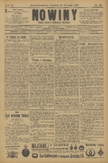 Nowiny : dziennik niezawisły demokratyczny illustrowany. R.6, 1908, nr 207