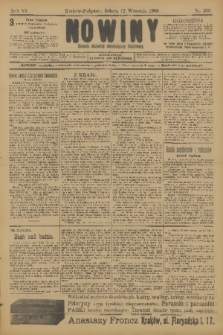 Nowiny : dziennik niezawisły demokratyczny illustrowany. R.6, 1908, nr 209