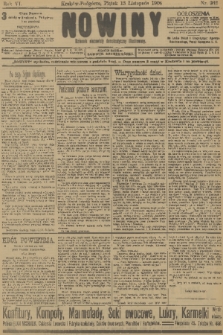 Nowiny : dziennik niezawisły demokratyczny illustrowany. R.6, 1908, nr 262
