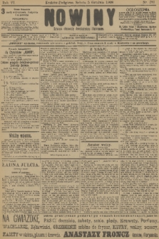 Nowiny : dziennik niezawisły demokratyczny illustrowany. R.6, 1908, nr 281