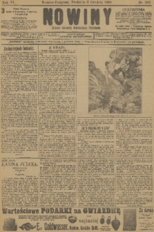Nowiny : dziennik niezawisły demokratyczny illustrowany. R.6, 1908, nr 282