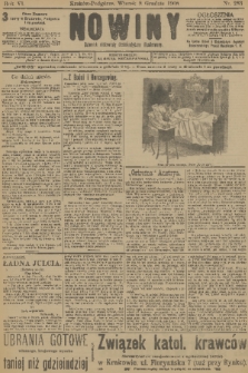 Nowiny : dziennik niezawisły demokratyczny illustrowany. R.6, 1908, nr 283