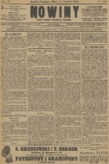 Nowiny : dziennik niezawisły demokratyczny illustrowany. R.6, 1908, nr 285