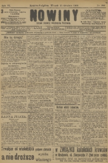 Nowiny : dziennik niezawisły demokratyczny illustrowany. R.6, 1908, nr 288
