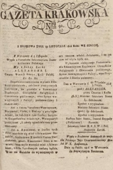 Gazeta Krakowska. 1816, nr 91