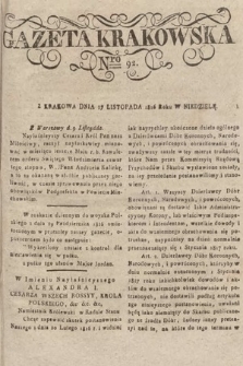 Gazeta Krakowska. 1816, nr 92