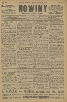 Nowiny : dziennik niezawisły demokratyczny illustrowany. R.7, 1909, nr 31