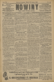 Nowiny : dziennik niezawisły demokratyczny illustrowany. R.7, 1909, nr 46