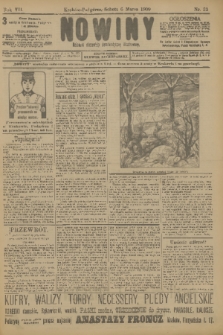 Nowiny : dziennik niezawisły demokratyczny illustrowany. R.7, 1909, nr 53