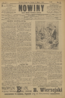 Nowiny : dziennik niezawisły demokratyczny illustrowany. R.7, 1909, nr 62