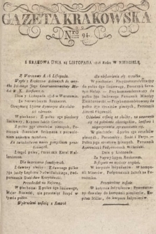 Gazeta Krakowska. 1816, nr 94