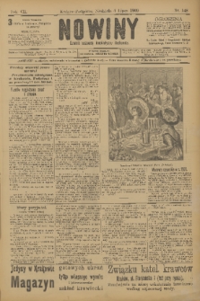 Nowiny : dziennik niezawisły demokratyczny illustrowany. R.7, 1909, nr 148